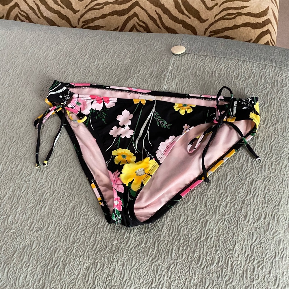 Hobos black floral tie bikini bottom  XL